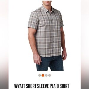 5.11 WYATT SHORT SLEEVE PLAID SHIRT